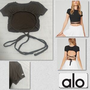 ALO Yoga Manifest Tie Crop Top